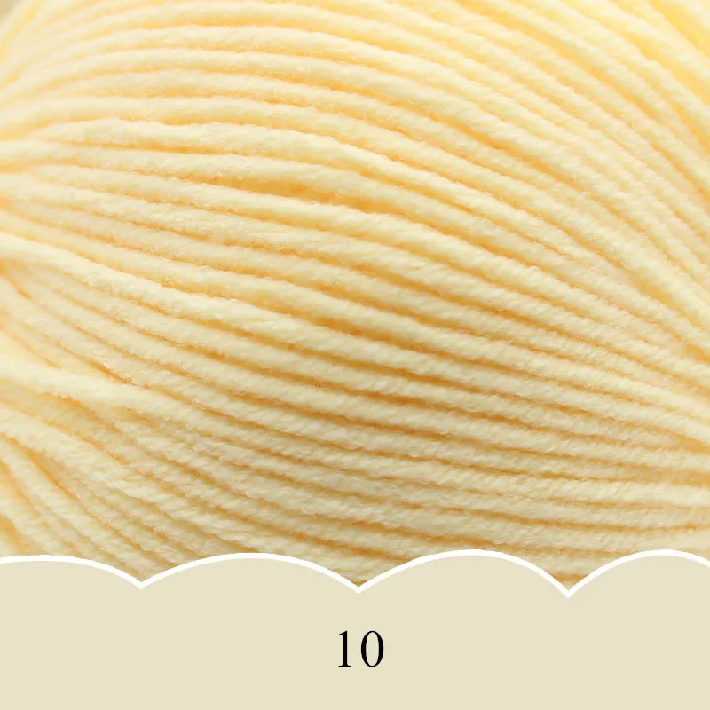 10 1pc 50 г Высокое качество DIY хлопчатобумажная пряжа вязание крючком ручной вязаный свитер хорошая упорная нить - Цвет: 10 1pc