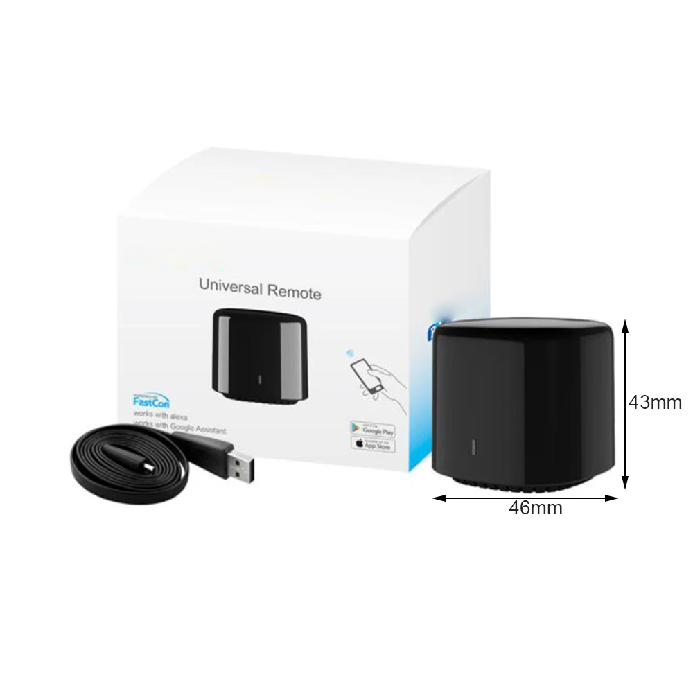 

Bestcon RM4C Mini Smart Home WiFi IR Remote Controller Remote App Automation Modules for Alexa Home Air Conditioners TV
