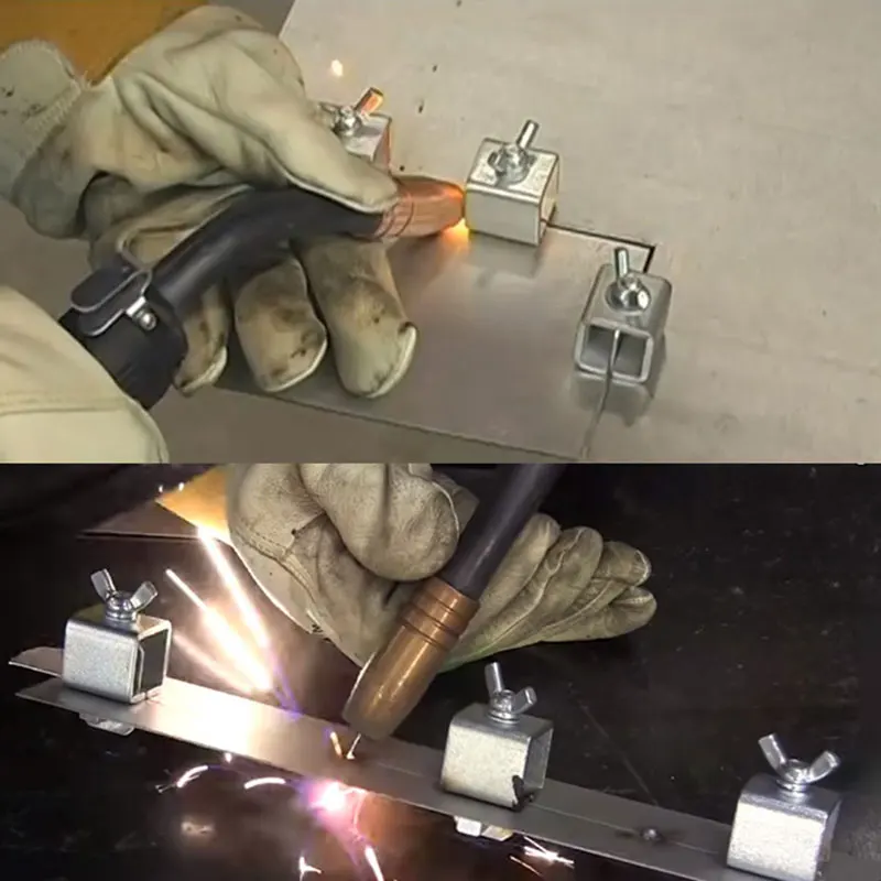 

8 Pcs Butt Welding Clamps Small Welding Clamps Auto Body Panel Clamps for Edge to Edge Welding WWO66