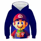 Толстовка с капюшоном для мальчиков и девочек 4-14 лет