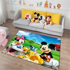Дверной коврик Минни Микки Маус, детский игровой коврик для мальчиков и девочек, ковер для спальни, кухни, комнатный коврик для ванной, игровой коврик, детский спортивный коврик