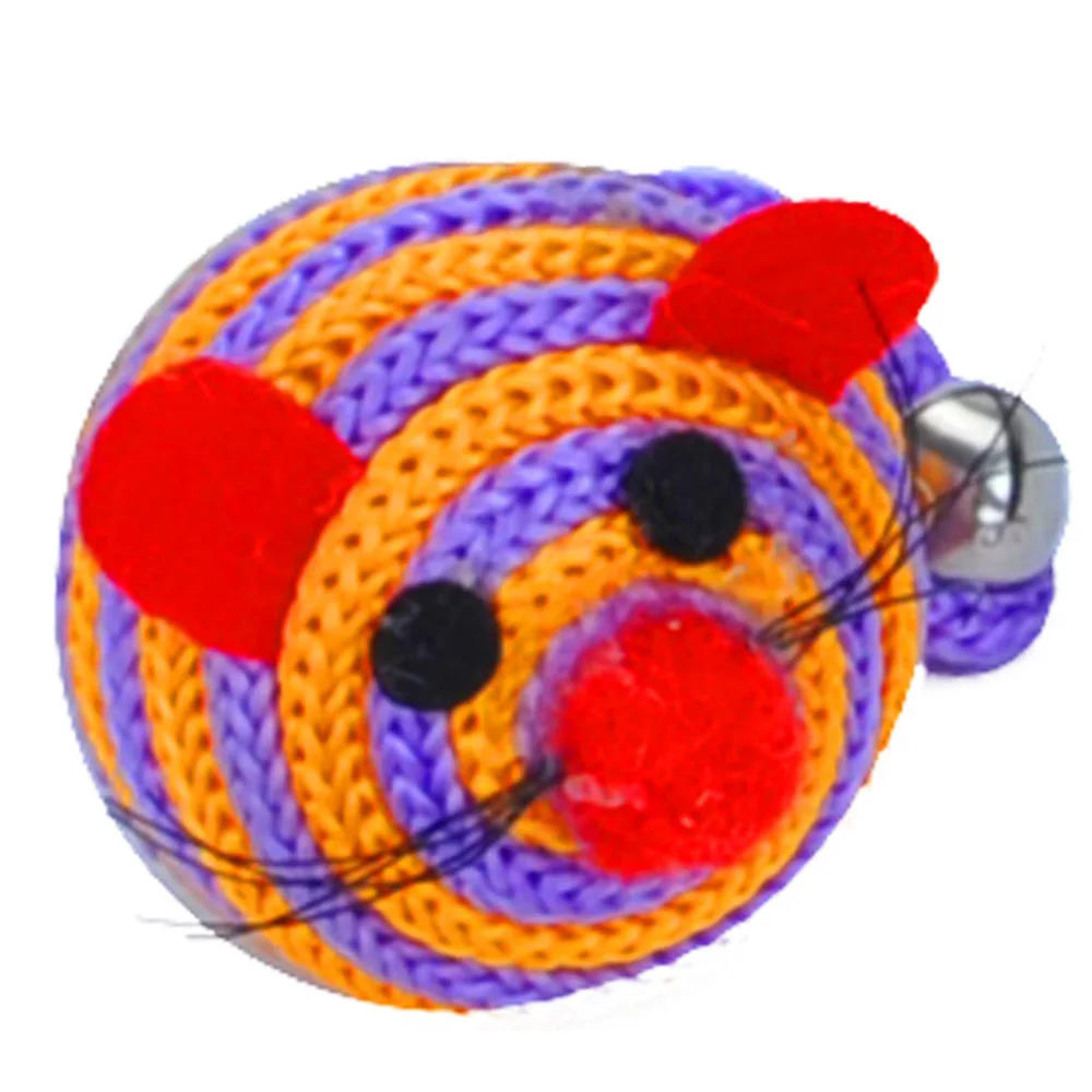 Крысиный Кот Игрушка нейлоновая мышь мяч игра длинный хвост колокольчик щенок