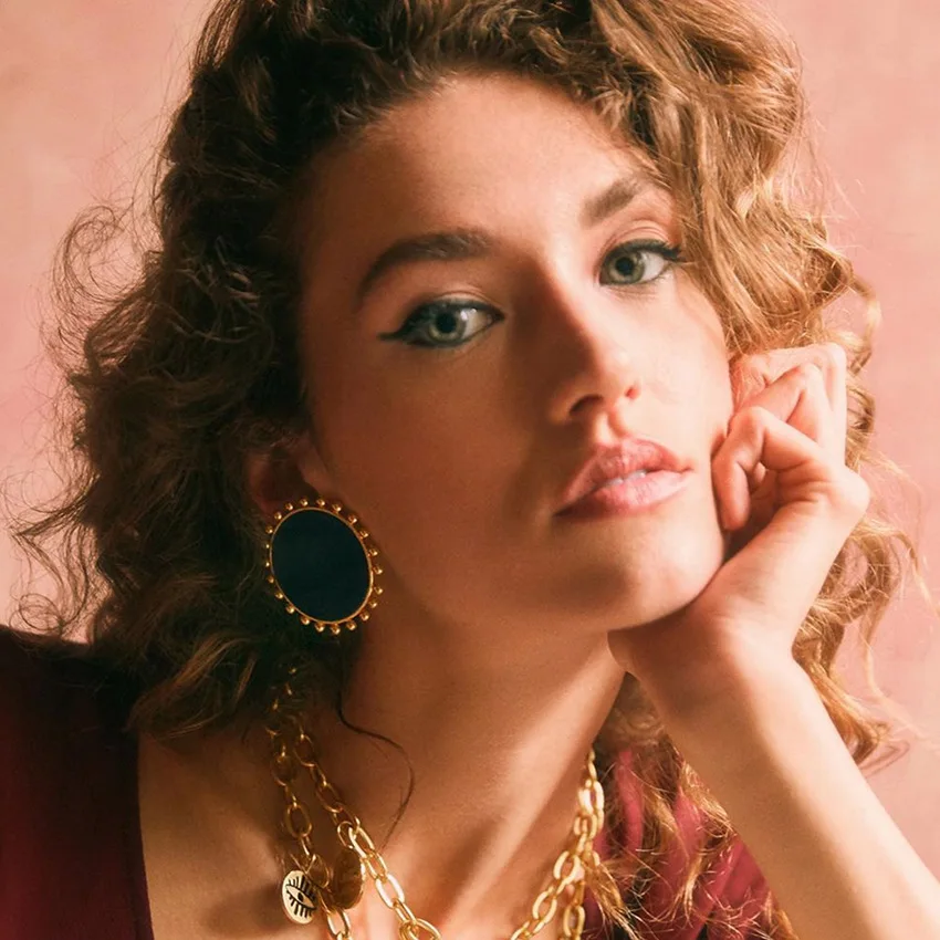 2019 серьги-гвоздики в виде глаз эмалированные серьги круглые солнцезащитные