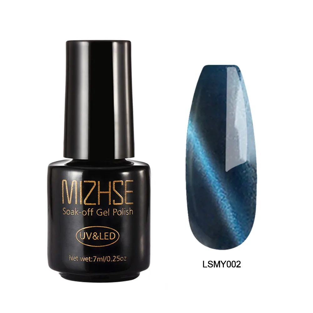 LSMY002 MIZHSE 5D Гель-лак для ногтей с эффектом «кошачий глаз» 7 мл кошачий глаз УФ-Гель-лак замочить от магнитной палочки лак для ногтей Дизайн ногтей Полупостоянный Светодиодный УФ-гель - Цвет: LSMY002