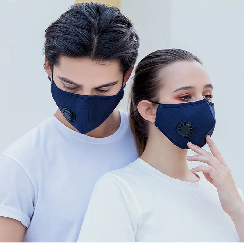 Спортивная маска для лица фильтр с активированным углем Пылезащитная