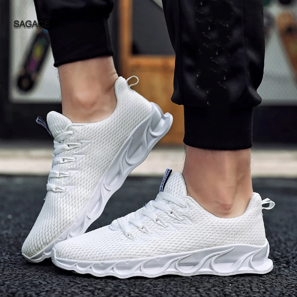 Мужские кроссовки SAGACE удобные повседневные дышащие Нескользящие износостойкие