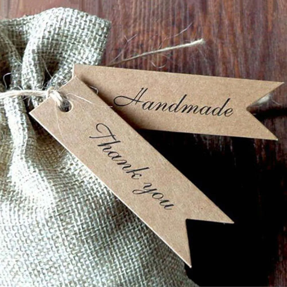 100 шт. пустые бумажные подвесные бирки для свадебной вечеринки, ценовые подарочные карты