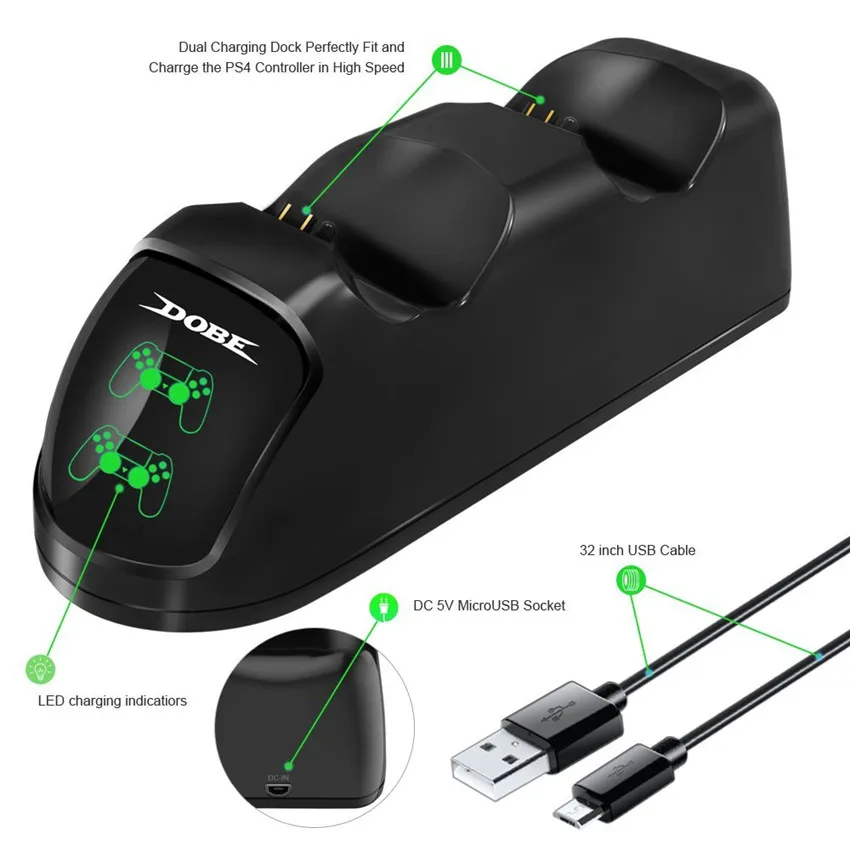 PS4 Controller Charging Dock Station For Play 4 Dual Charger Stand for PS4/PS4 Slim/PS4 Pro | Электроника