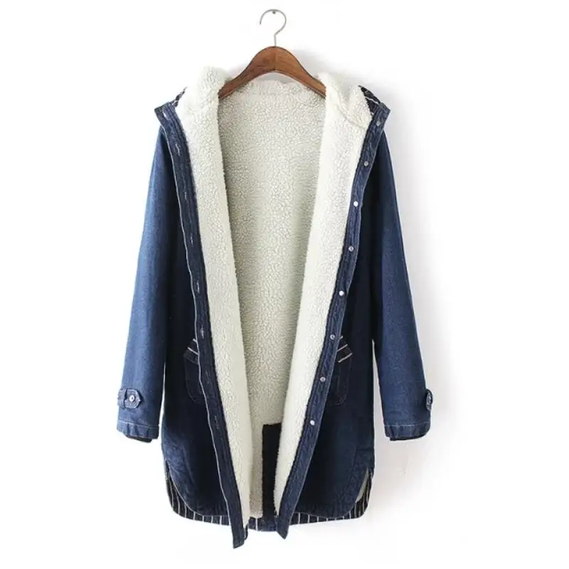 Женская куртка с шерстяной подкладкой теплая парка размера плюс 5XL на осень и