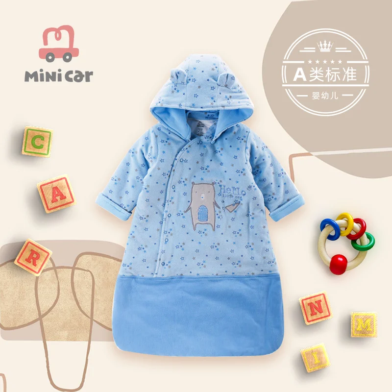 Minicar-saco de dormir para beb&eacute;, engrosado, para Oto&ntilde;o e Invierno-0