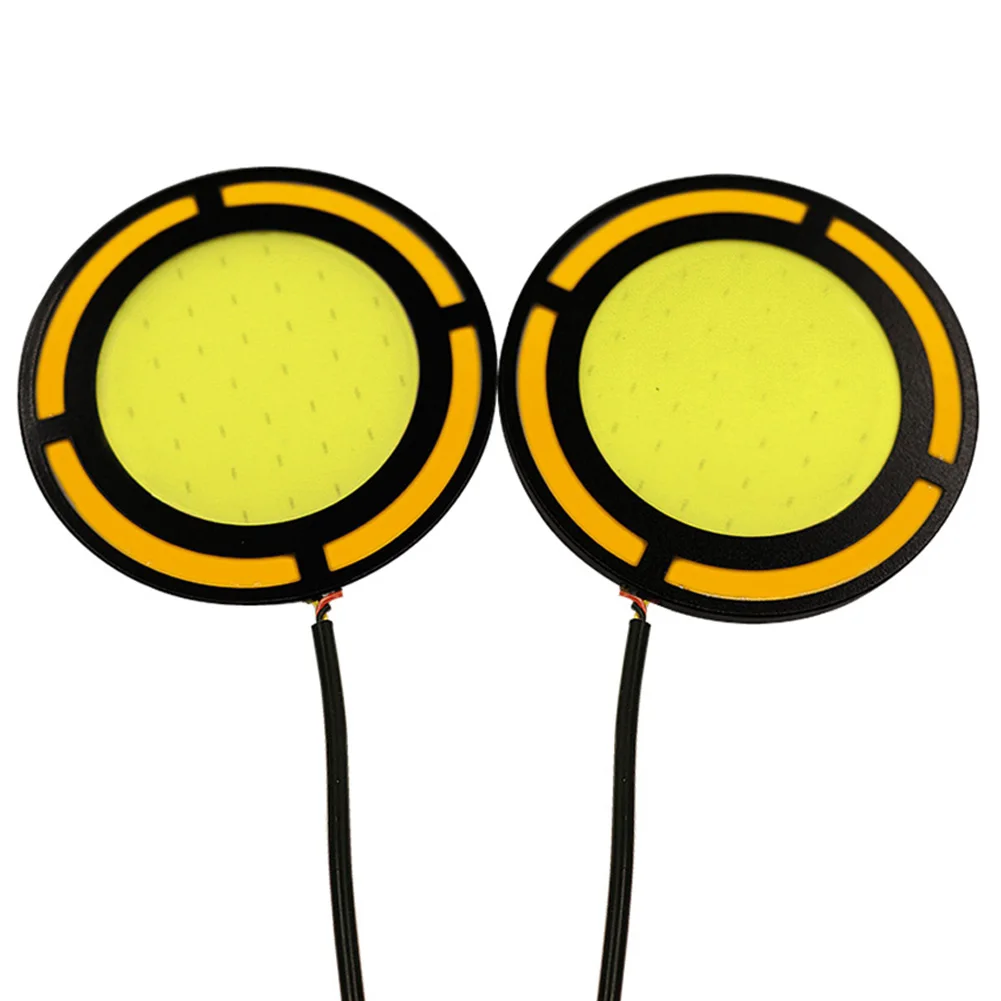 1 пара DC12V круглый Водонепроницаемый автомобиля Противотуманные огни COB