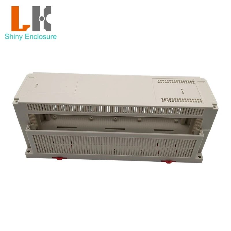 

LK-PLC23 Diy Electronic Shell Case Abs Control Enclosure Plastic Housing Project Din Rail Box 300x110x110mm