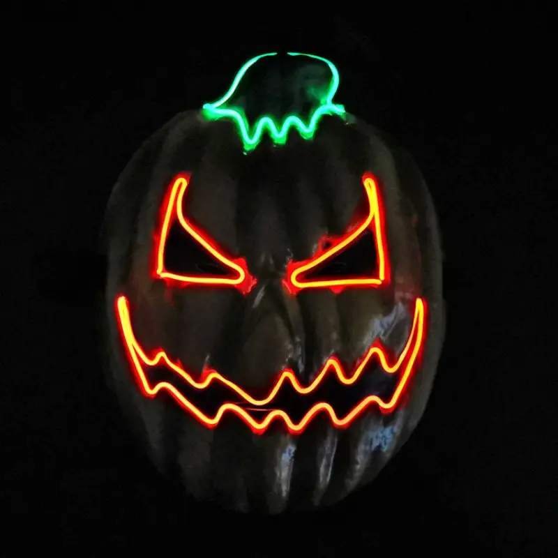 Хэллоуин ручная роспись тыква светящаяся маска для уличного танца призраков бар