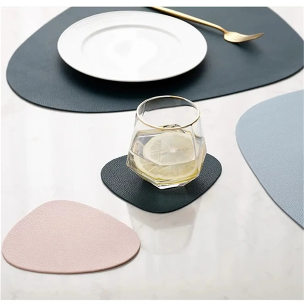 Simple Style Dining Napkin Pads Round Heat-Resistant Placemat Table Mats Non-Slip Coaster Cushion Kitchen Party decor#0603g30 | Дом и сад