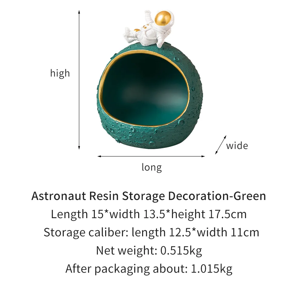 

Living room porch astronaut storage decoration key display table shoe cabinet decor creative home accessories small astronaut