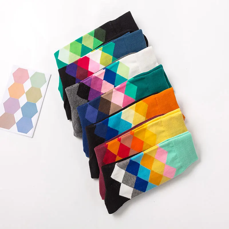 3 пар/лот = 6 штук в стиле хип-хоп креативные носки хлопковые мужские модные