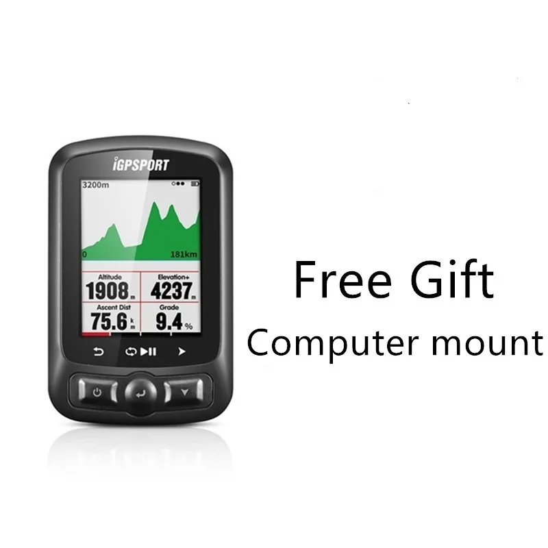 1 I gps порт IGS618 ANT+ gps компьютер Велосипед Bluetooth беспроводной секундомер водонепроницаемый датчик для мотоцикла Спидометр компьютер - Color: 1