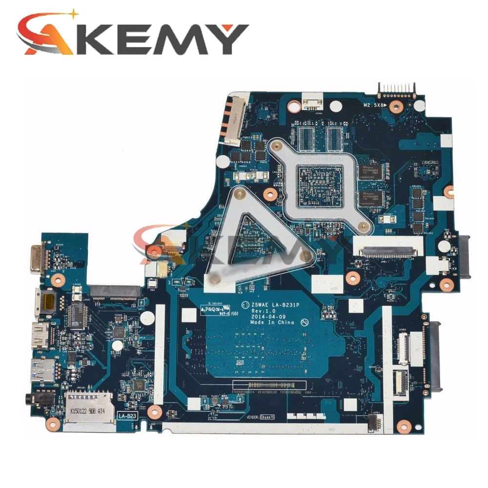 Akemy для Acer aspire E5-521 E5-521G Материнская плата ноутбука Z5WAE LA-B231P NBMS511001 DDR3 с A8-6410
