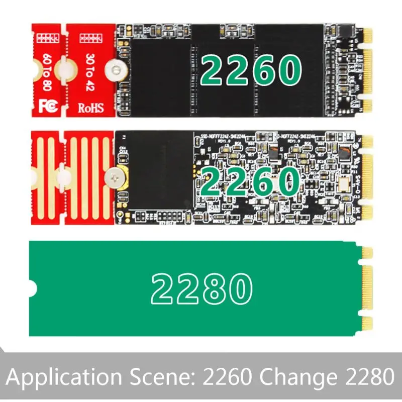 M2 M2PLUS NVME M.2 Расширенная передача 2230 2242 2260 2280 самолет изменение длинного размера U.2