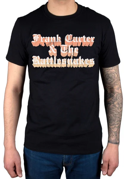 Официальная Мужская футболка унисекс Фрэнк Картер и погремушки Rotton Modern Rui |