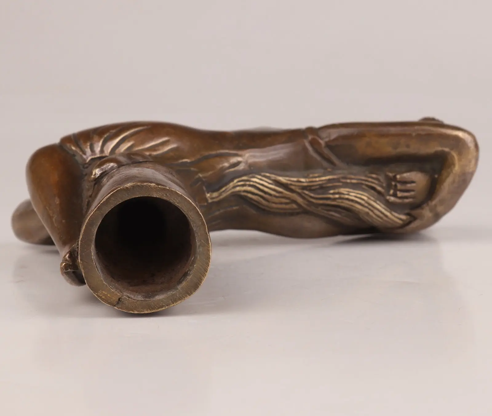 Трость трость голова бронза литая женщина Статуя аксессуары сборная|Статуи и