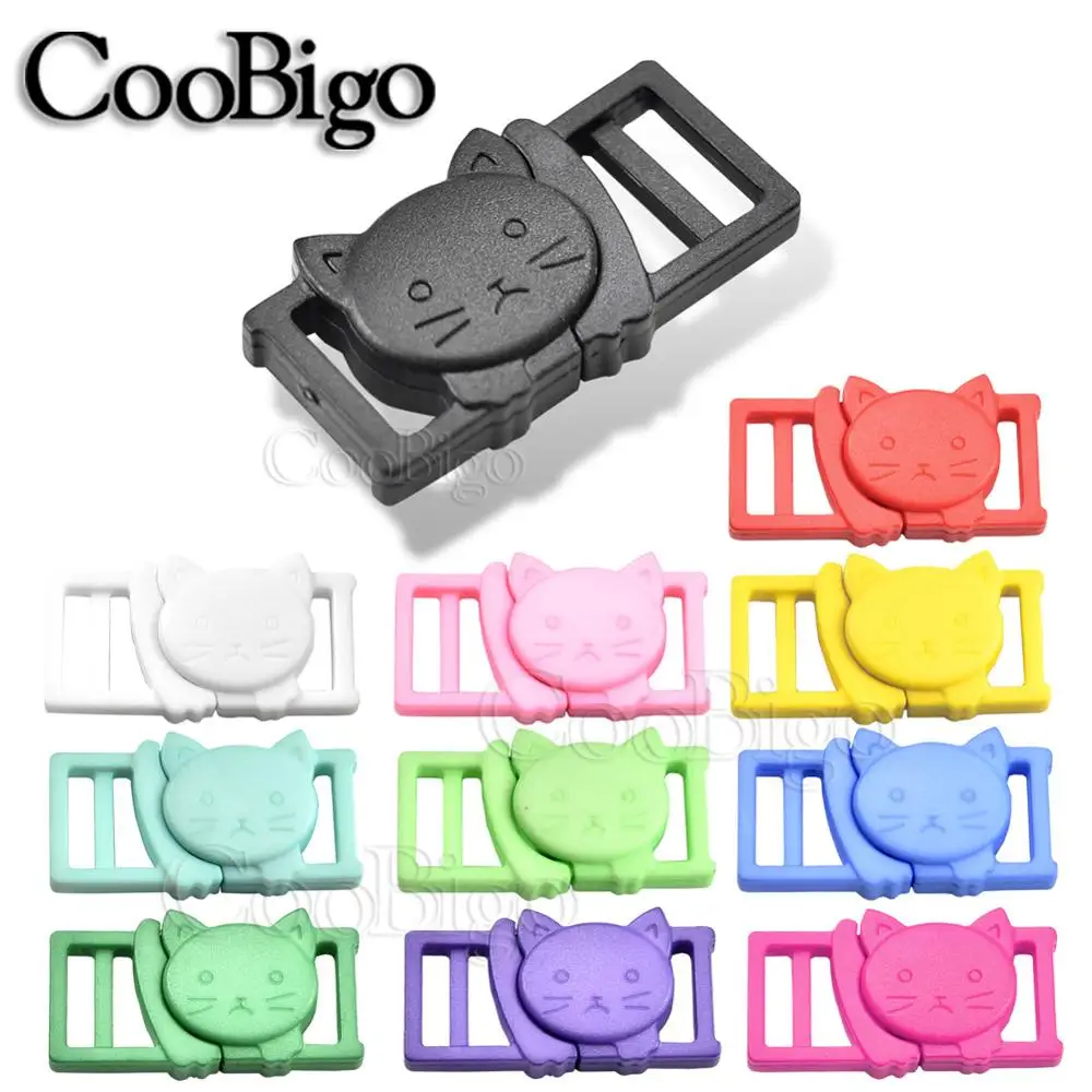 С принтом головa кота пластиковые безопасности отрыв сторонний релиз пряжки для