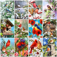 diy 5d bird pattern round diamond painting full drill wall decoration gifts arts and crafts for adults and kids