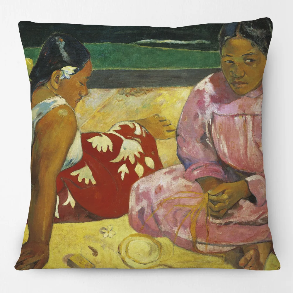 Послеимпрессионистский художник пол гаугуин наволочки с рисунком черная