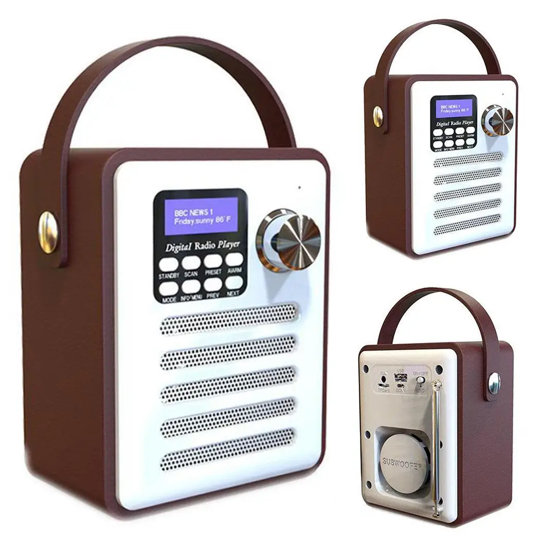 Цифровое радио FM частота DAB Бытовая Bluetooth цифровое RMS 5 0 Вт (THD + N = 10% f0 1 кГц) 49 кг> 70