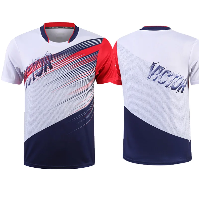 

New Sports Brand Quick Dry Breathable Badminton Shirt Women Men Table Tennis Volleyball Team Game Running Training T Shirts