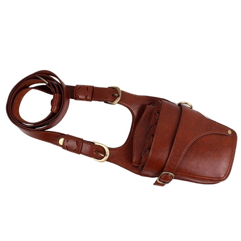 Коричневые новые профессиональные салонные Парикмахерские ножницы для волос Сумка кожаные волосы PU