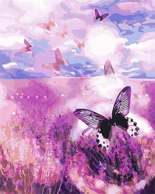 Картина по номерам на холсте «бабочка», 40x50 см