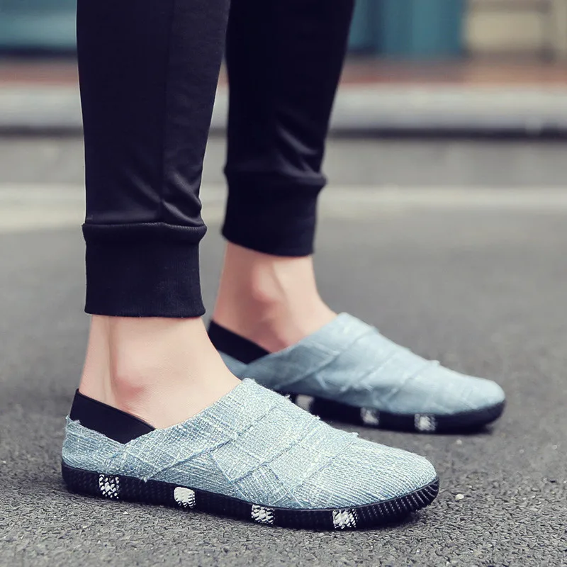 Мужские холщовые кроссовки PUPUDA льняные кеды удобная повседневная обувь