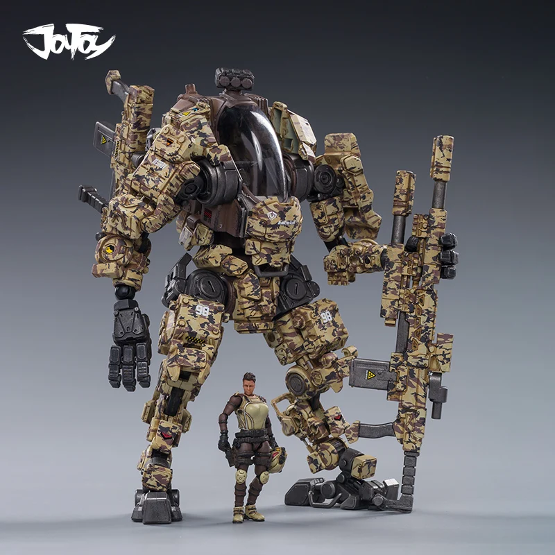 

JOYTOY Camouflage Mecha Figures 1/25 Action Figure Toy H03 Steel Bone Robot Armor Soldier Collectible Model Toys for Children
