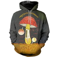 fashion 3d print pullover streetwear the anatomy of mushroom funny unisex long sleeve hoodiesweatshirtzipper hoodie man jacket