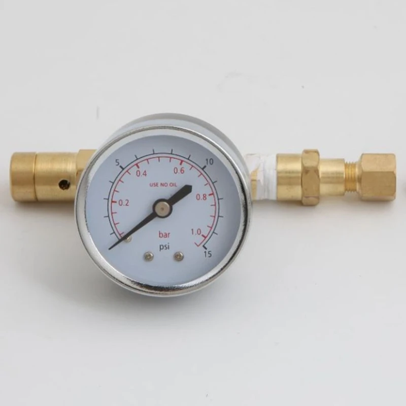 Шаровой клапан с регулируемым давлением и манометром 0 60 фунтов на кв. дюйм