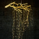 Светодиодный гирлянда из медной проволоки, ветка для дерева, ветка из лозы, светодиодный фонарь, 2X10 м, 200 светодиодный светильник для сада, водопада, сосульки, рождественское домашнее освещение