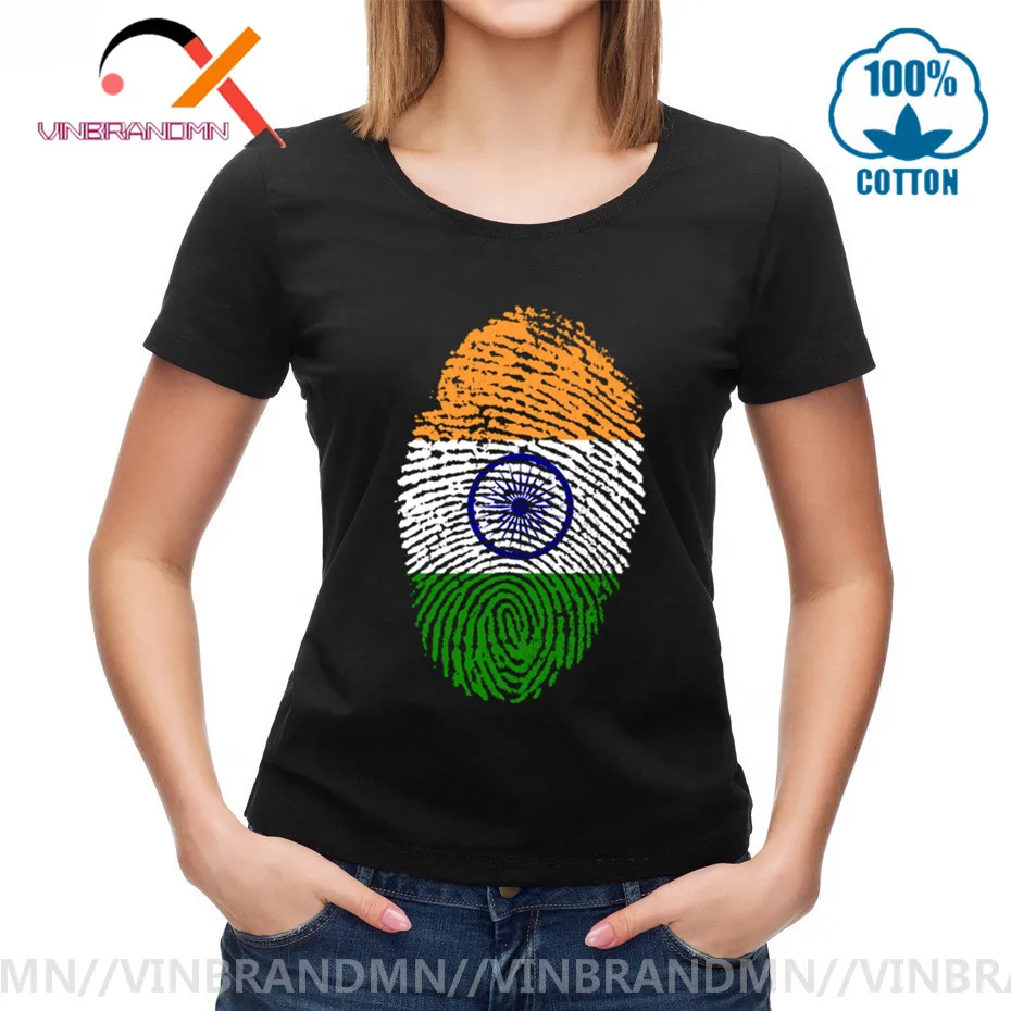 Футболка индуиский стслон с индийским флагом забавная женская рубашка коротким