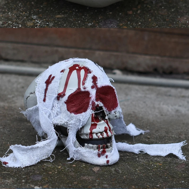 Статуя ужасного черепа скульптура декор для Хэллоуина бара ночного клуба