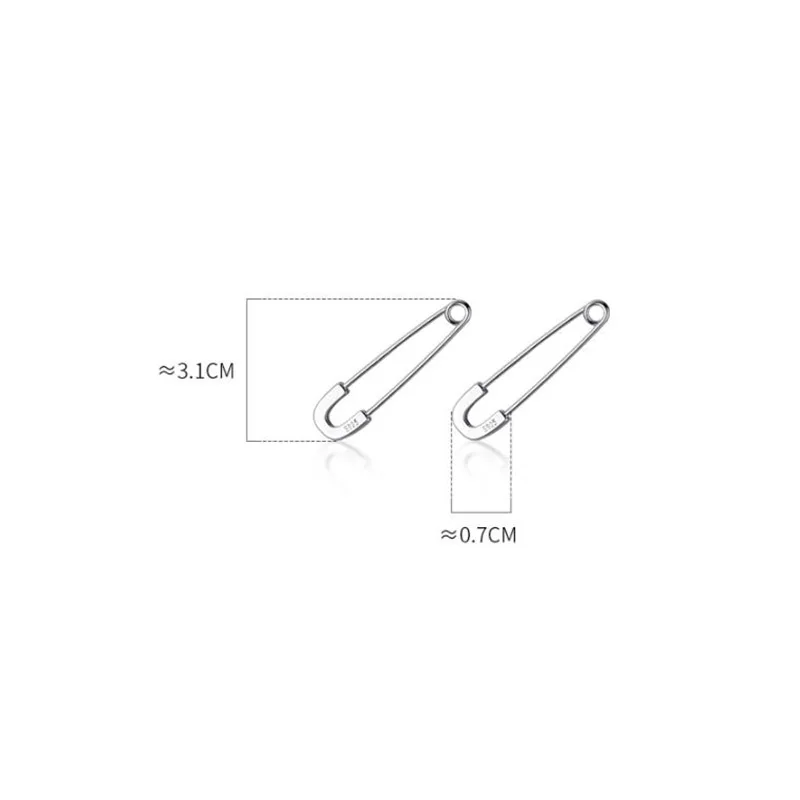 Простые Серебряные серьги кольца 925 пробы для женщин Золотые модные украшения