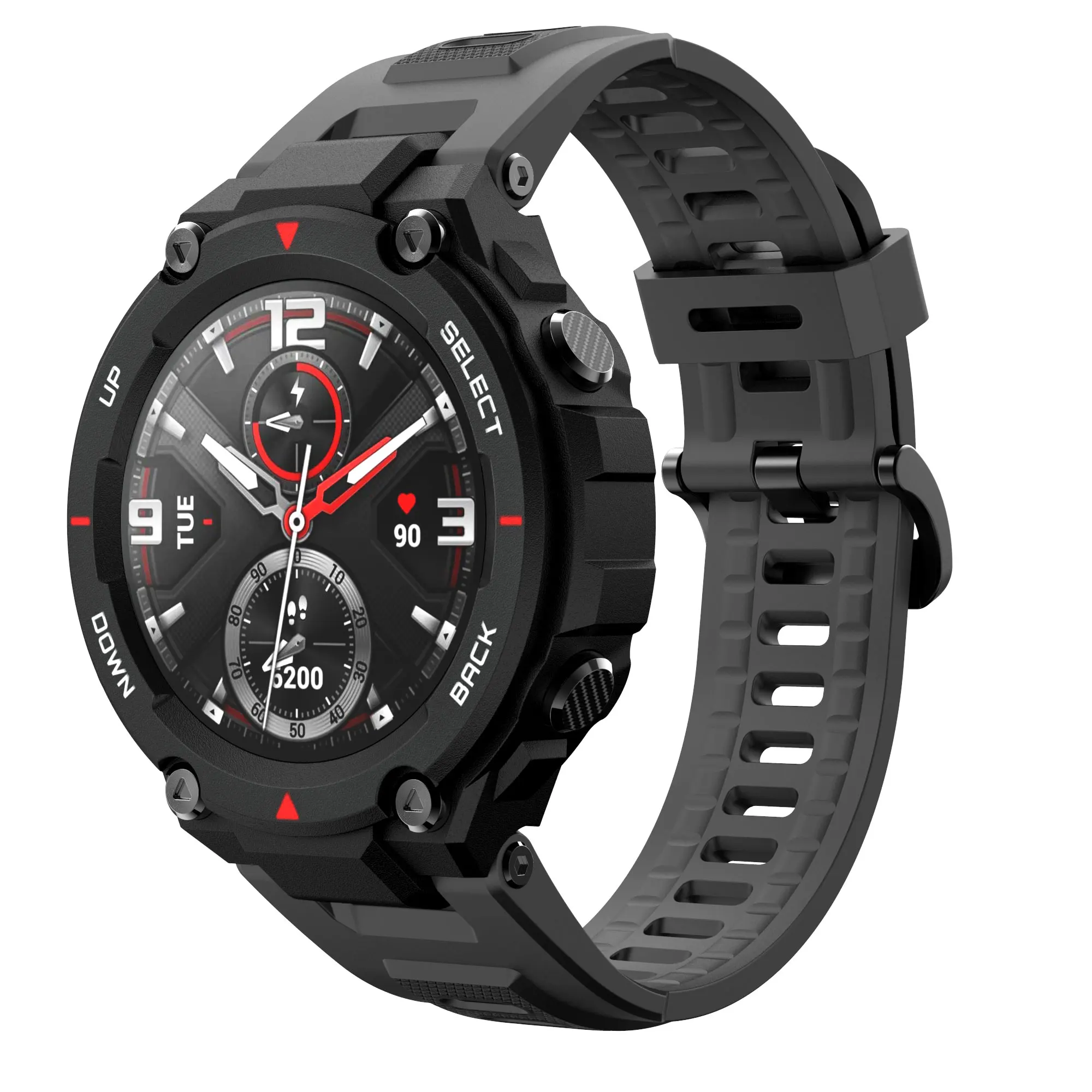 Silicone Wristband Straps Replacement Watchband Bracelet With Tool For Huami Amazfit T-Rex pro/T-Rex Smart Watch Adjustable band