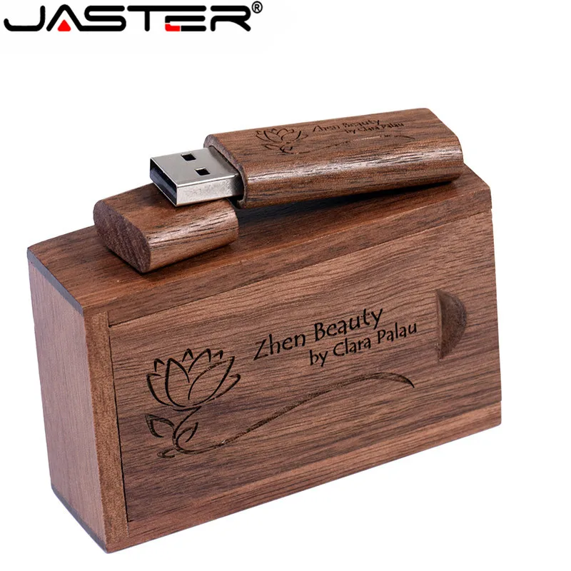 JASTER деревянный бамбуковый+ деревянный ящик USB флеш-накопитель ручка-накопитель 4 ГБ 8 ГБ 16 ГБ 32 ГБ 64 ГБ флеш-накопитель USB креативный персональный логотип