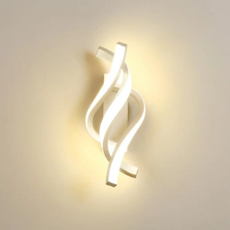 

12W LED Wall Light for Bedroom Bedside Sconce White Stair Aisle Corridor Foyer Modern Led Wall Lamps Home Background Decor light