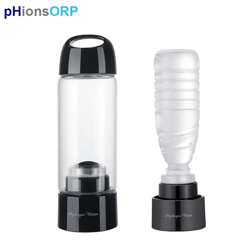 Buy SPE/PEM Portable Rich Hydrogen Generator Water Bottle Korea Glass Cup Electrolysis Inhalation Kit Flask H2 Maker on