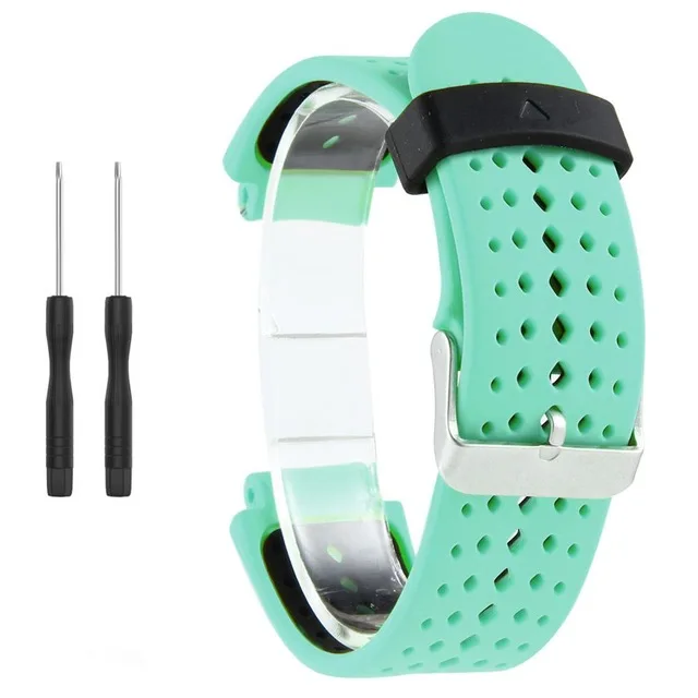 14 Универсальный сменный ремешок для часов Garmin Forerunner 220 230 235 620 630 735 двухцветный мягкий силиконовый смарт-ремешок для часов - Цвет: 14