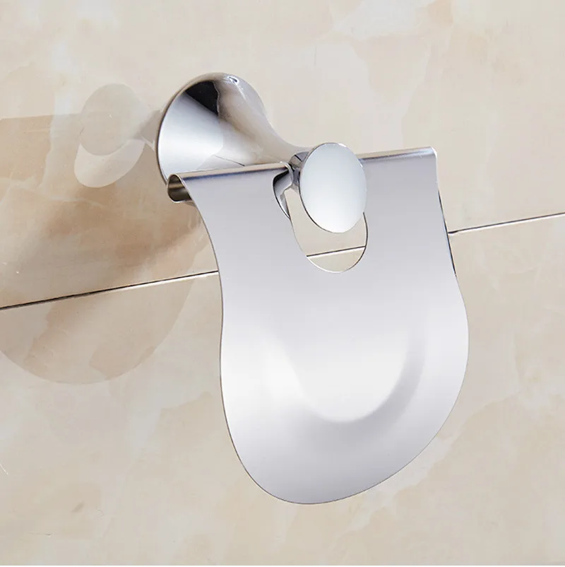 Хромированная 304 нержавеющая сталь + сплав цинка держатель для рулона бумаги