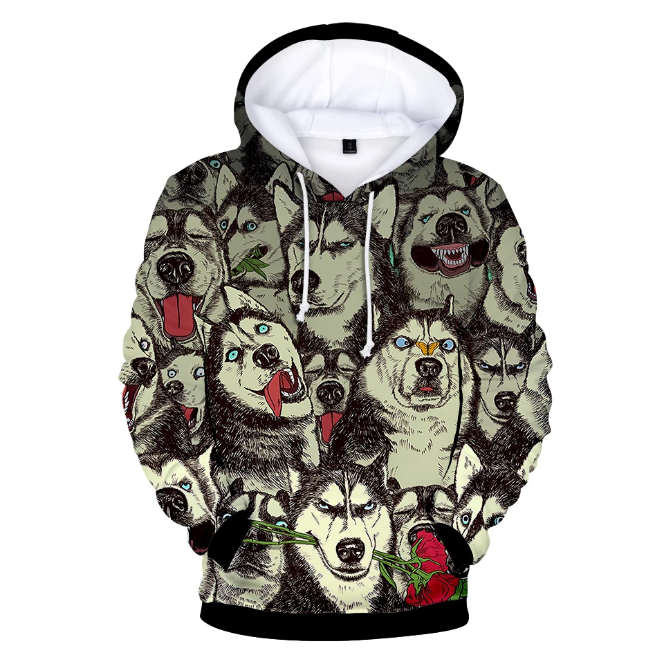 

Personality Hoodies 3D Print Tiger Husky Sweatshirts Men/Women/Child Fashion Long Sleeve Casual Streetwear Pullover Kids Hoody