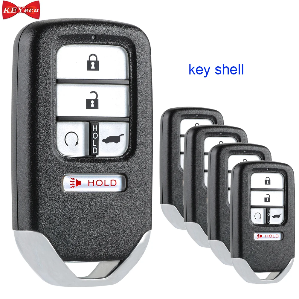 KEYECU 5 шт. для Honda Pilot 2016 2017 2018 2019 дистанционный Корпус Ключа автомобиля корпус fob