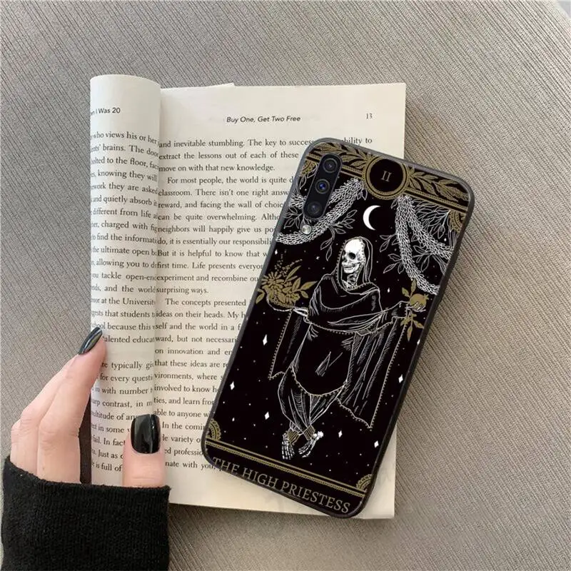 

Tarot Skull prophecy vintage mobile Phone Case For Samsung galaxy S 9 10 20 A 10 21 30 31 40 50 51 71 s note 20 j 4 2018 plus