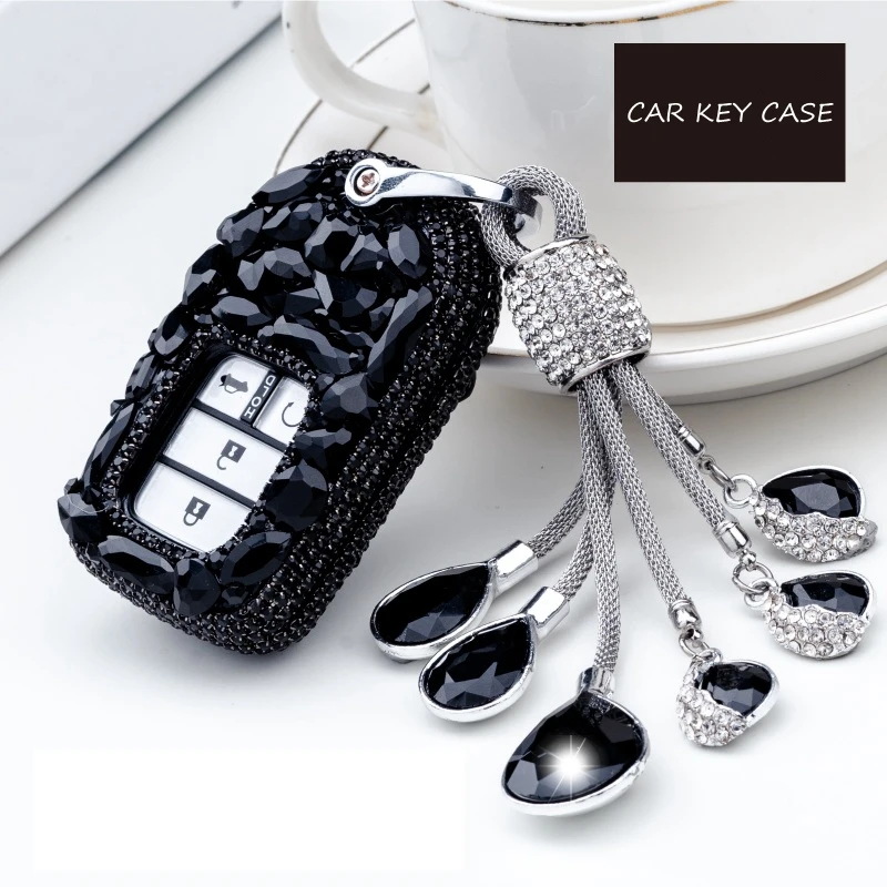 Роскошный чехол для ключей с алмазным кольцом-цепочкой/чехол автомобильного